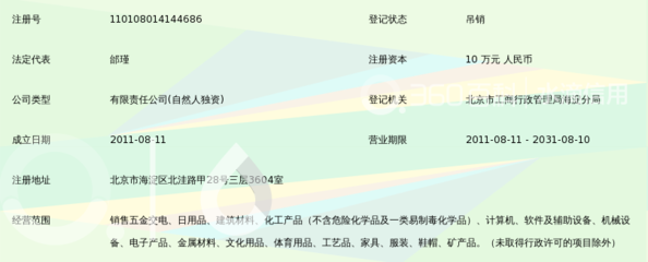 北京民仁汇阳商贸